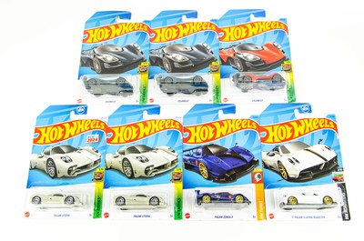 Hot Wheels Exotic Euro Lot of 7 Pagani Zonda R Huayra Roadster Utopia Celero GT