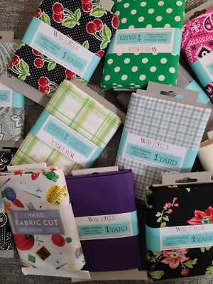 100% Cotton Fabrics 1 Yard Each Pack Multiple Variations Available