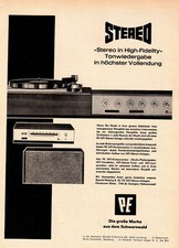 3w20534/ Alte Reklame von 1966 &ndash; PE Hi-Fi Komponenten &ndash; Perpetuum-Ebner