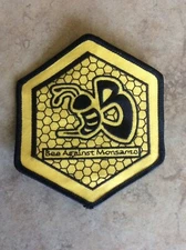 Bee Against Monsanto Environmental Activist March Commemorative Honey Bee Patch