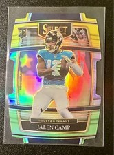 2021 Panini Select Jalen Camp RC Yellow And Green Die Cut Concourse￼ #97