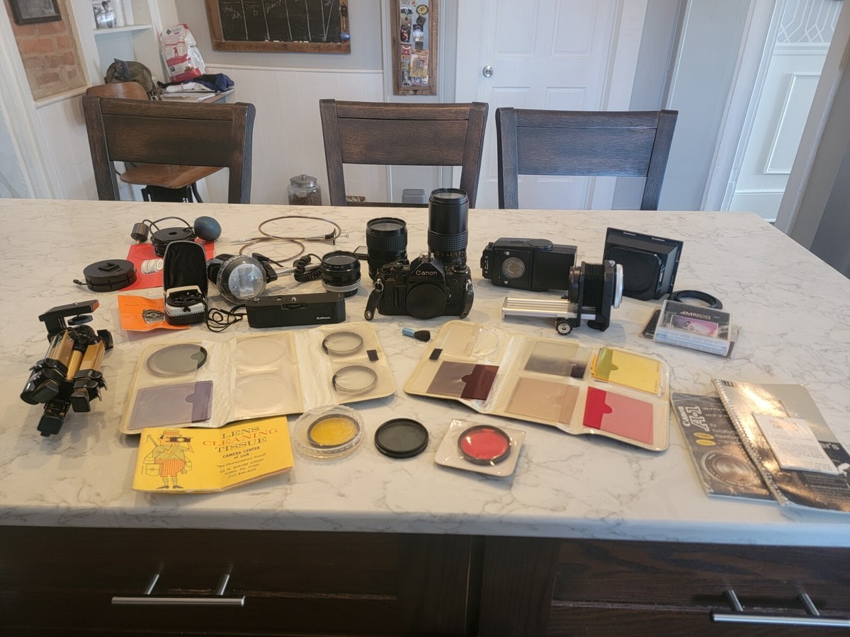 1979 Canon A1 35mm Film Camera With Accessories/ Works | eBay