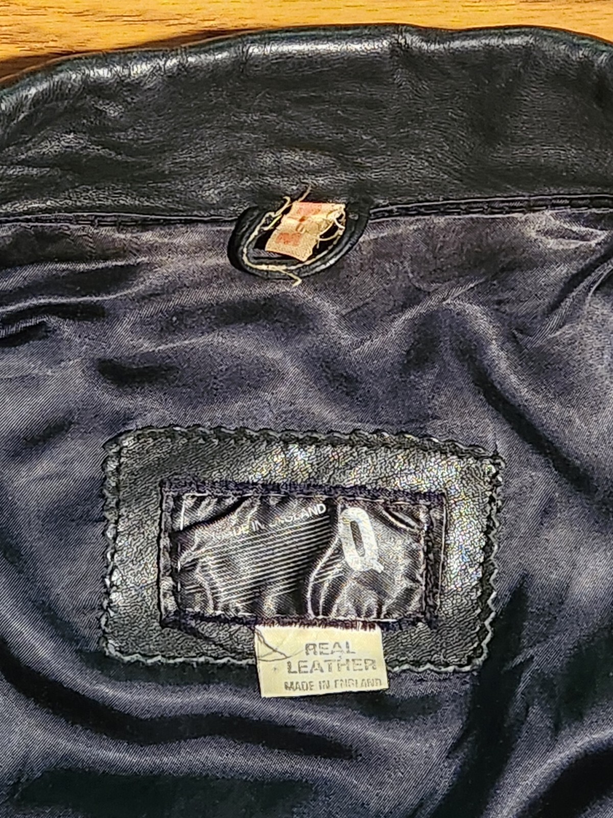 Perfecto Style English Leather "Q" Brand Jacket Sz M Made In England. EUC.