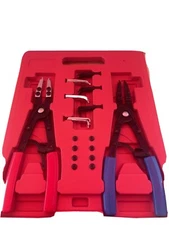 2 pc 10" Ratchet Type Circlip Remover Installer Snap Ring Pliers Set