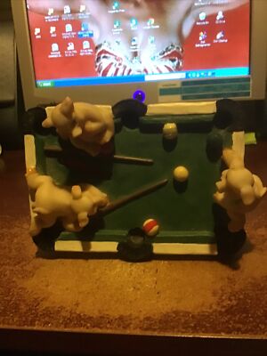 TOPF GLÜCK SCHWEIN SNOOKER TISCH SPARDOSE GEBURTSTAG WEIHNACHTEN SPAREN KINDER
