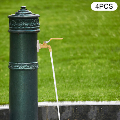 4PC Drum Faucet Barrel Spigot, Stainless Steel Brass Barrel Faucet For 55 Gallon