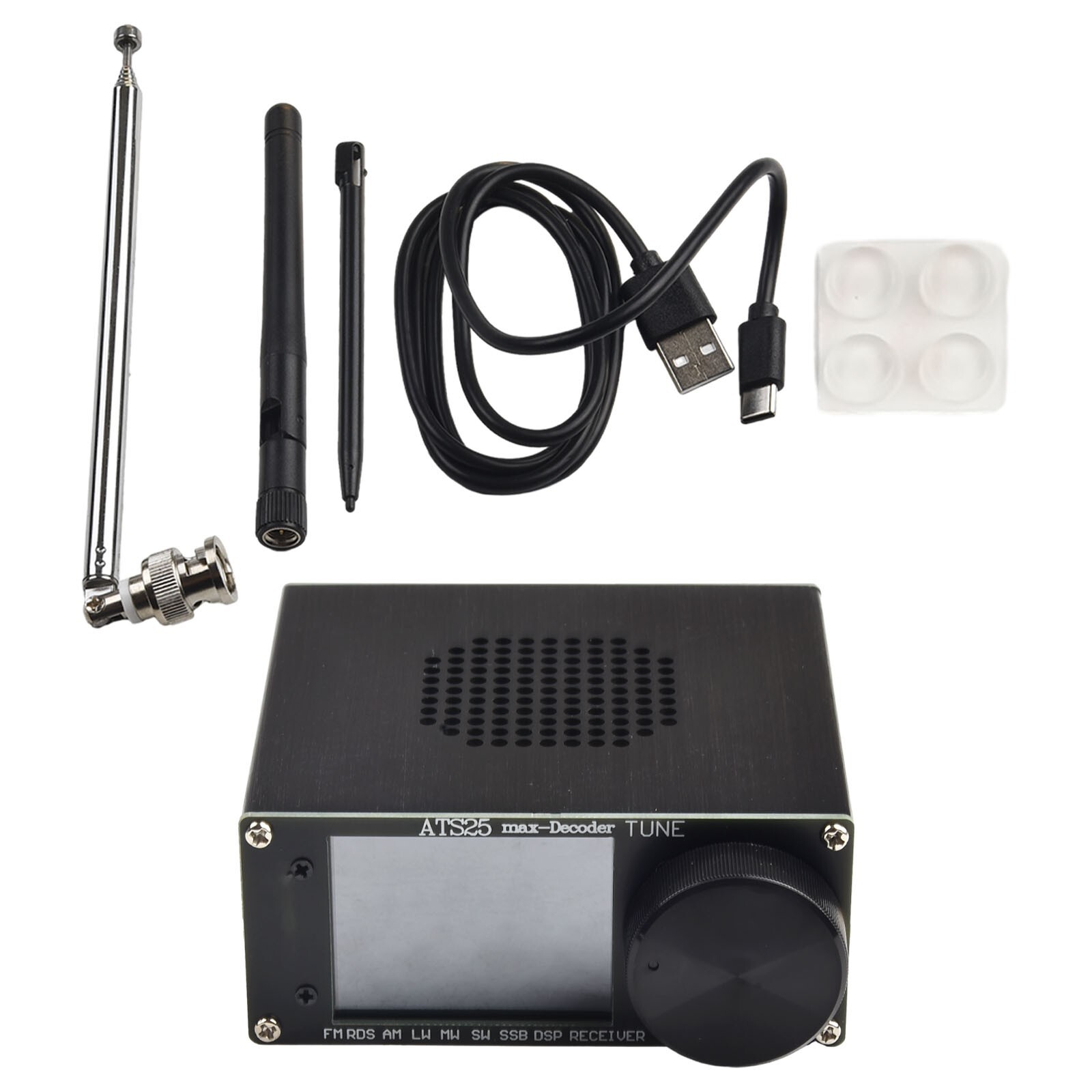 ATS-25max-Decoder Si4732A10 Full-Ba n d Receiver Support CW FT8 FT4 SW for MW