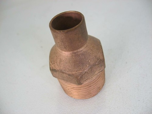 Copper Pipe Fitting Male Adapter 1/2" x 1" C x MIP Threaded Plumbing Piping 