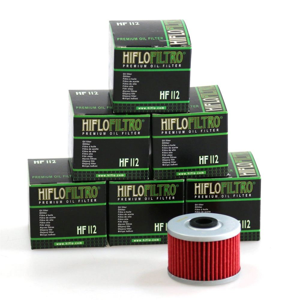 Hiflo HF112 Motorcycle Oil Filters X6 for Kawasaki BN 125 Eliminator 97-10