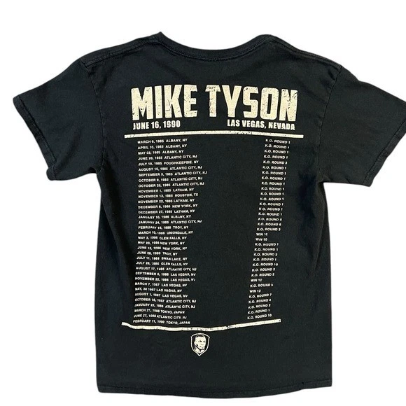 Camiseta De Colección Mike Tyson Souvenir Gráfico 16 de Junio 1999 Las Vegas Fan Apparel Foto 4 de 4