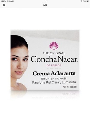 CONCHA NACAR CREAM - BRIGHTENING CREAM 3 Oz (86g)