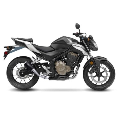 LEOVINCE EXHAUST TERMINAL LV-10 BLACK EDITION FOR HONDA CB 500 F 16-18 STAINLESS