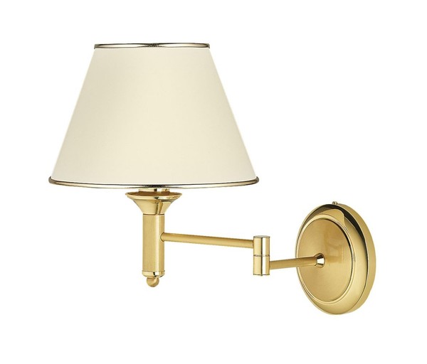 Wandlampe Penelo Verstellbar In Messing Weiß FüR Bett Flur Wandleuchte-image