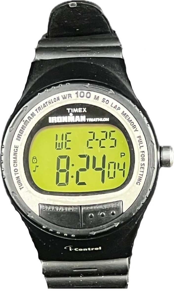 Vintage Timex Ironman Triathlon i-Control 839HB 100M Digital Watch