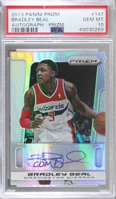 2013-14 Panini Prizm Silver 3/25 Bradley Beal #147 PSA 10 GEM MT Auto 8uc