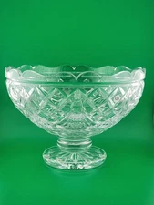 Rare Vintage Waterford Crystal America'Heriitage Thomas Edison Centerpiece Bowl