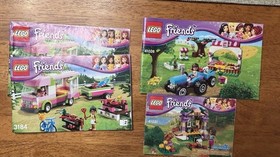 LEGO FRIENDS 3 sets Lot 41026, 41031 & 3184 99% COMPLETE Manuals See Details!