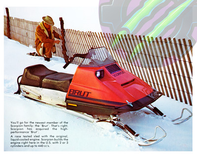 1975 Scorpion Brut Brochure 10x8'' Photo Print 73 Brut Photo Used by Scorpion!!!