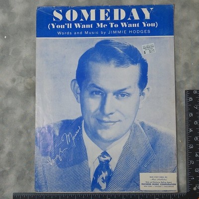 1944 Someday You'll Want Me To Want You Sheet Music Vaughn Monroe Photo Cover
