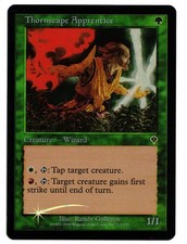Magic the Gathering MTG Card: Thornscape Apprentice FOIL 215/350 Invasion! EX
