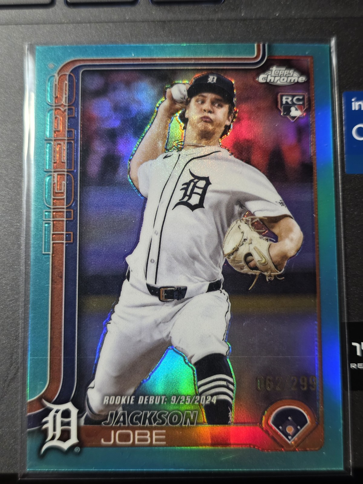 2025 Topps Chrome - Jackson Jobe #249 Teal Refractor /299 (RC)