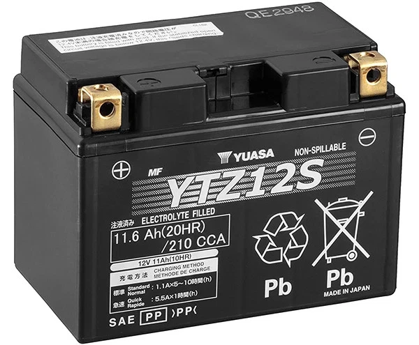 Batterie YUASA YTZ12-S SLA-AGM - Sans Entretien - Prête à l'Emploi - Photo 1/2