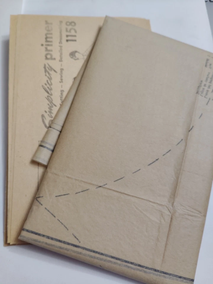 Gown Dress Wedding Party Size 11 Simplicity 1158 Sewing Pattern Cut VTG 50s Easy - Image 4 of 4