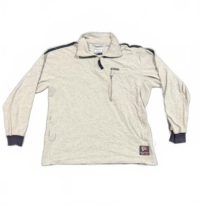 Pepe Jeans Classic Product Light Gray Half-Zip Pullover Sweatshirt Size L