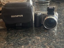 Olympus SP-600UZ 12MP Digital Camera Silver With Case And Memory Cards