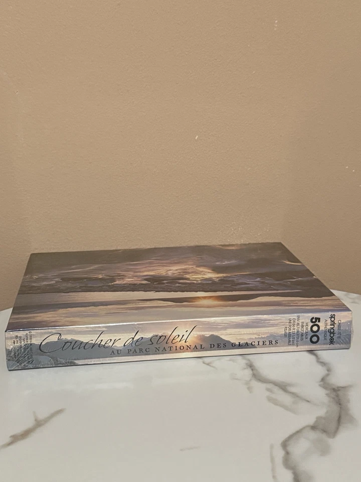 Springbok Jigsaw Puzzle Sunset at Glacier National Park NEW Factory Sealed - Image 3 of 4