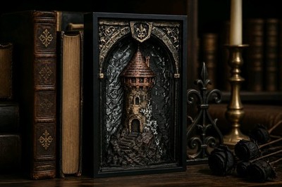 Haunted Tower Bücherecke Buchstütze Unikat für Bücherregale