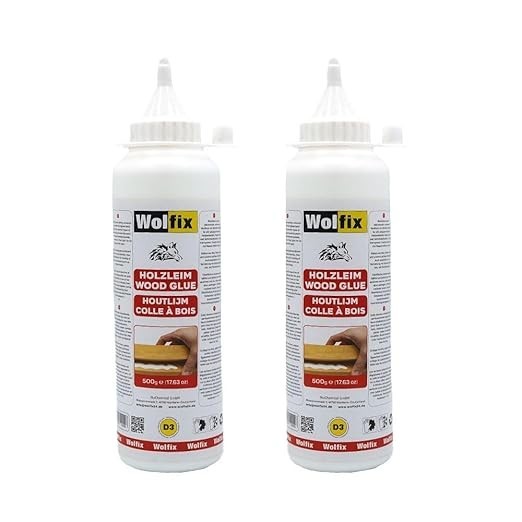 Wolfix Holzleim Wasserfest - Sekundenkleber Extra Stark FüR D3 Und Pva 2X500G-image