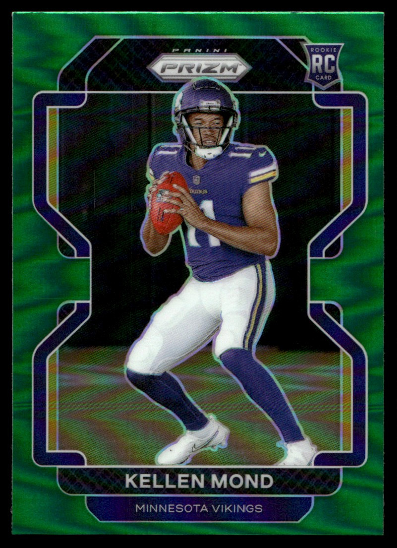 2021 Panini Prizm Green Prizm Kellen Mond RC #351