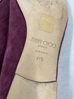 Jimmy Choo Burgundy Suede Pointed Toe Flats W 11 — photo 7
