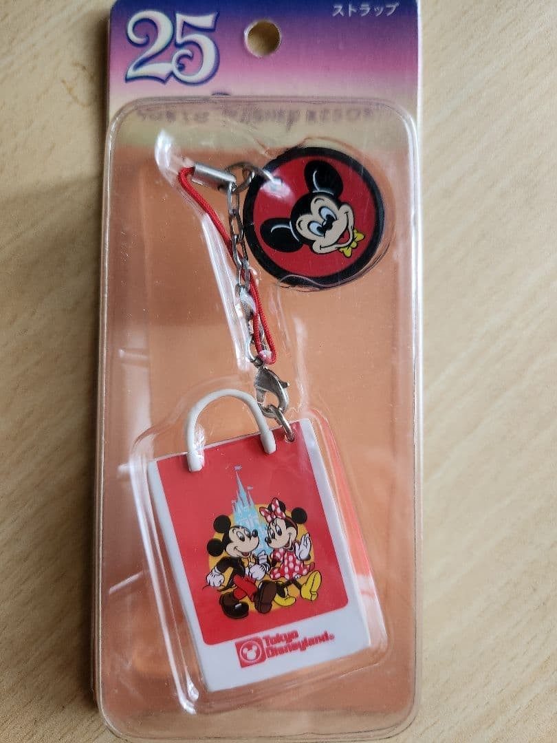 Tokyo Disneyland Mickey Minnie 25th Anniversary Strap Unused