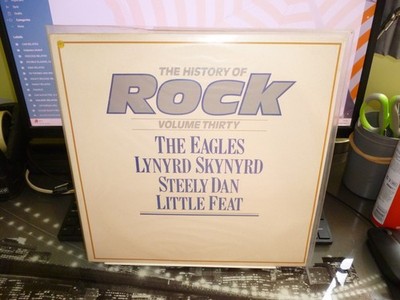 EAGLES/LYNYRD SKYNYRD/STEELY DAN/LITTLE FEAT. '' HISTORY OF ROCK '' 2LP UK 1985 .