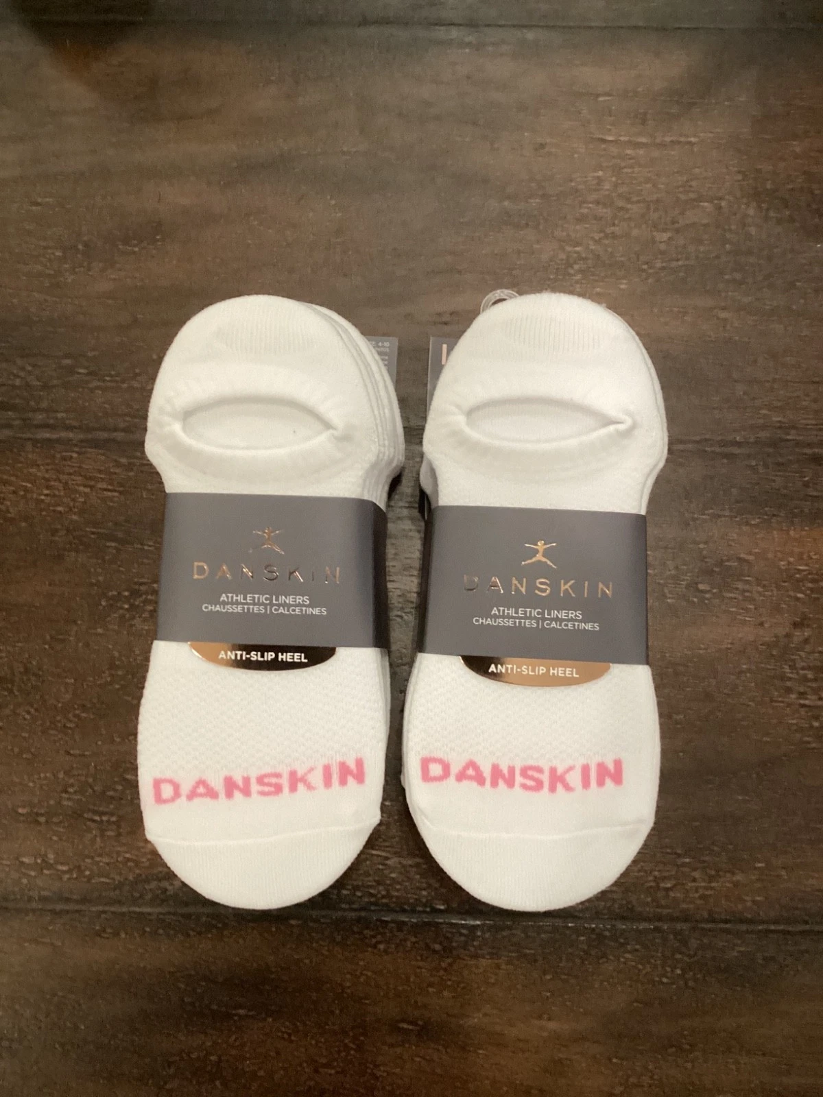 Danskin Logo Womens No-Show Sneaker Liner Socks Lot w/ Anti-Slip Heel ~16 PAIRS~