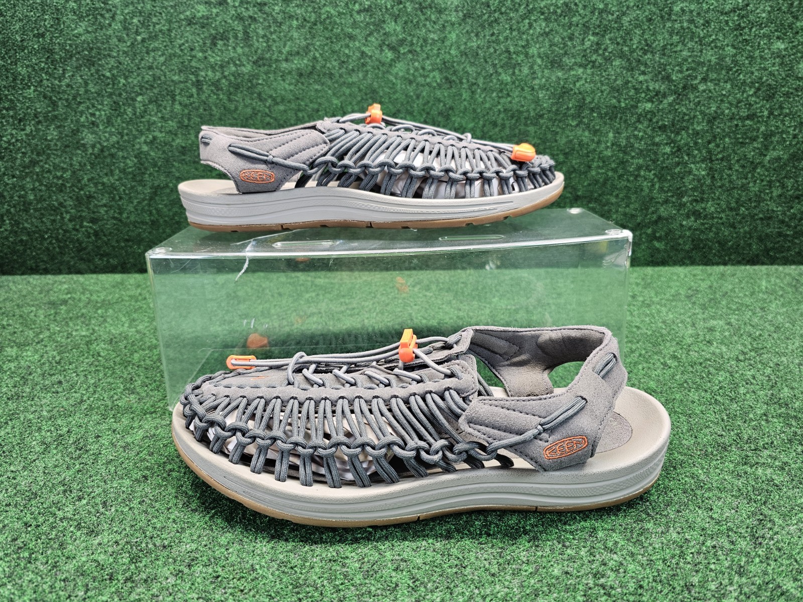 Sandali Keen slip on uomo taglia 10 sandali uneek grigio corda intrecciata comfort acqua