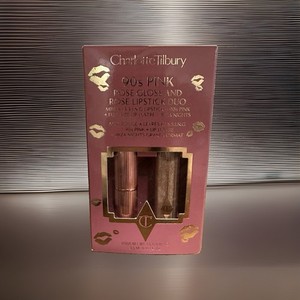 *NEW* Charlotte Tilbury 90s Pink Rose Gloss & Rose Lipstick Duo, New in Box!