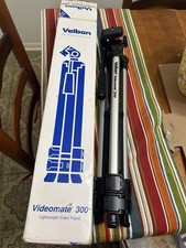 Velbon Videomate 300 Aluminum Lightweight Fluid Head Tripod, Quick Release, Box