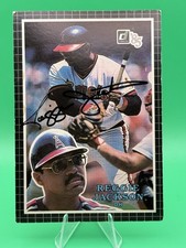 Reggie Jackson Autographed 1985 Donruss Big Card Angels HOF 500HR