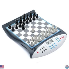 Electronic Chess Set with Voice Teaching - 32 Levels, Magnetic Pieces, 2000 ELO