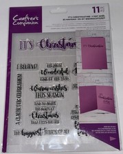 Crafters Companion It's Christmas Time 11 Pcs. Clear Acrylic Stamps 2019