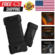 TUF Gaming A2- USB-C 3.2 Gen 2x2 Portable SSD Enclosure, Dual M.2 NVMe PCIe a...