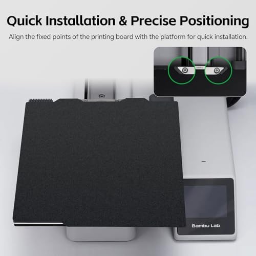  PEI Build Plate for Bambu Lab A1 184*184mm Double Sided PEI (Smooth+Textured)