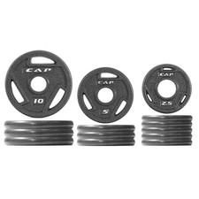 Weight Plates 75 LB Cast Iron Olympic 2 Inch Set CAP Barbell Elite