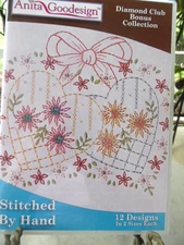 Anita Goodesign Stitched by Hand  Embroidery Design CD Sealed