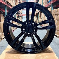 19" M3 M4 DOUBLE SPOKE STYLE BLACK WHEELS FITS BMW 5X120 3 4 SERIES F30 F31 F34