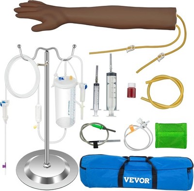 IV Practice Kit Phlebotomy Practice Kit with Dark Skin, Venipuncture Practice...