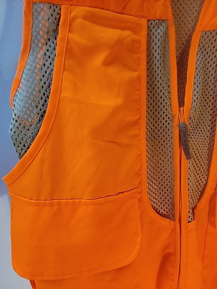 Game Winner Hunters Vest Xl/2x Hunter Orange With Zippered Pouch On Back - Image 3 of 4